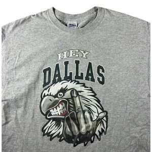 Vtg Philadelphia Eagles F You Dallas Cowboys Shirt Mens L NFL Football Rivalry